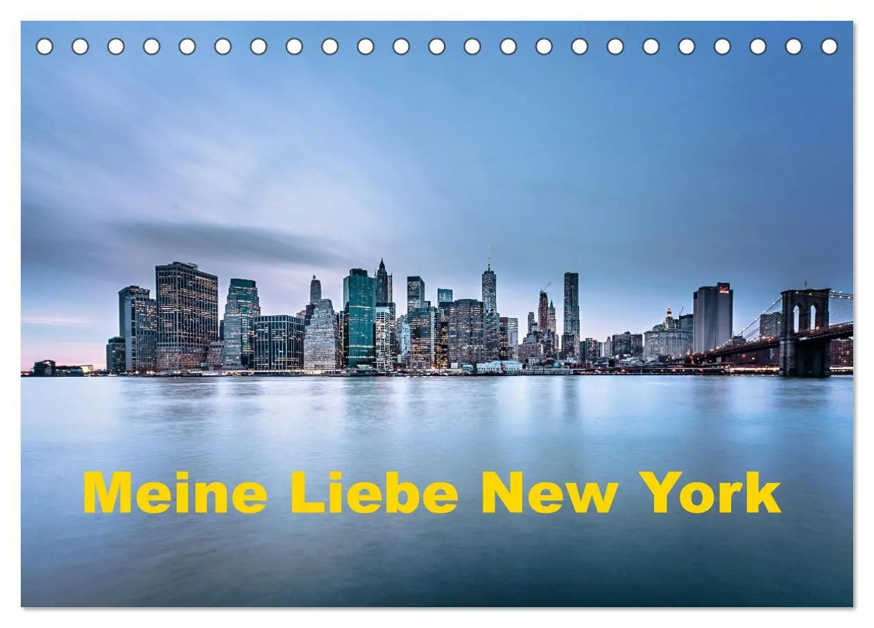 Cover: 9783457441374 | Meine Liebe New York (Tischkalender 2026 DIN A5 quer), CALVENDO...